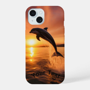 Dolfijn bij Golden Sunset iPhone 15 Case