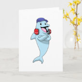 Dolfijn bij Luister naar muziek Kaart (Gele Bloem)