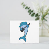 Dolfijn bij muziek met gitaar briefkaart (Staand voorkant)