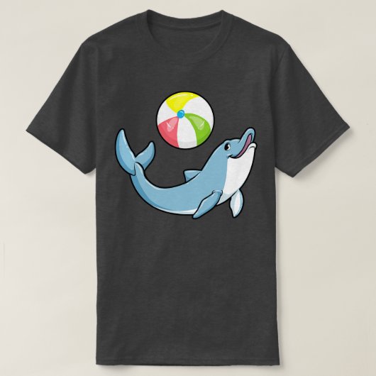 Dolfijn bij Zwemmen met Waterpolo T-shirt (Design voorkant)