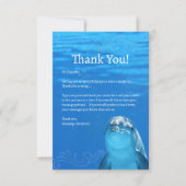 Dolfijn Blauwe Oceaan Flat Dank u kaart (Voorkant)