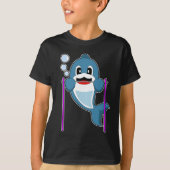 Dolfijn Bodybuilder Pull-ups T-shirt (Voorkant)