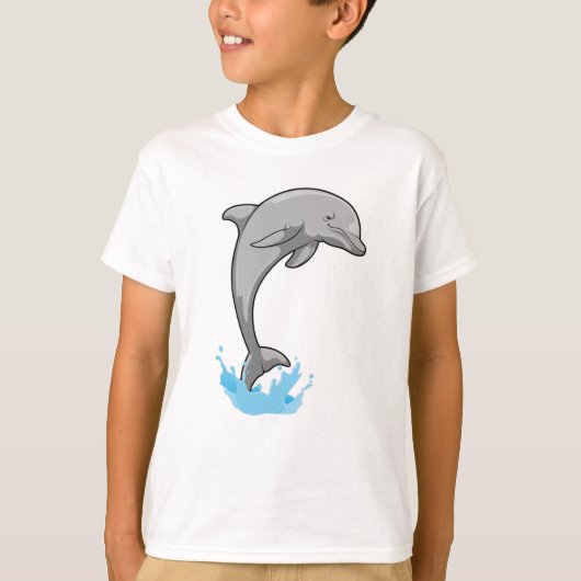 Dolfijn boven water t-shirt (Voorkant)