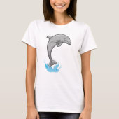 Dolfijn boven water t-shirt (Voorkant)