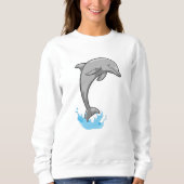 Dolfijn boven water trui (Voorkant)