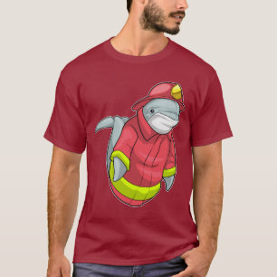 Dolfijn brandweer brandweer t-shirt