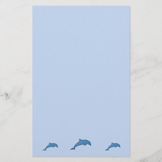 dolfijn briefpapier (Voorkant)
