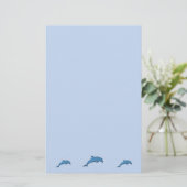 dolfijn briefpapier (Staand voorkant)