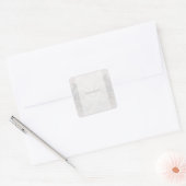 Dolfijn bruiloft foto vierkante sticker (Envelop)