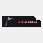 dolfijn bumpersticker (Voorkant)