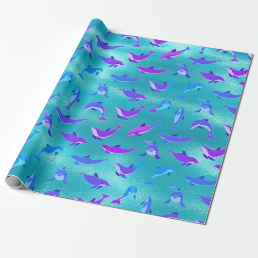 Dolfijn Cadeaupapier (Uitgerold)