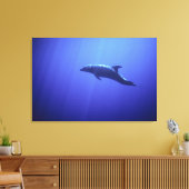 Dolfijn Canvas Afdruk (Insitu (Woonkamer))