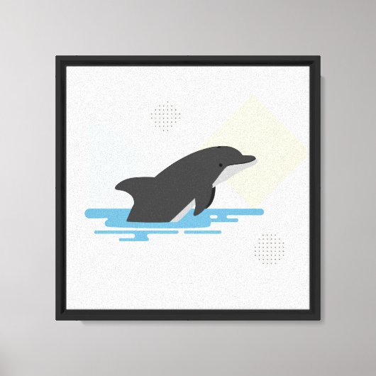 Dolfijn Canvas Afdruk (Voorkant)