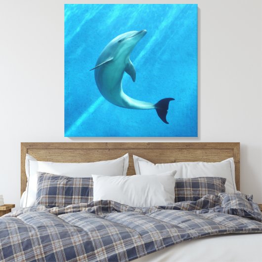 Dolfijn Canvas Afdruk (Insitu (Slaapkamer))