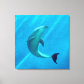 Dolfijn Canvas Afdruk (Voorkant)
