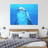 dolfijn canvas afdruk (Insitu (Slaapkamer))