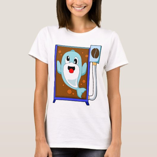 Dolfijn Coffee bean Coffee T-shirt (Voorkant)