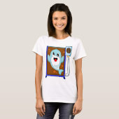 Dolfijn Coffee bean Coffee T-shirt (Voorkant volledig)
