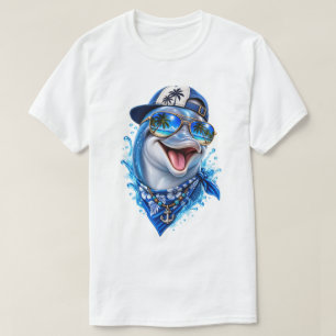 Dolfijn Cool met Zonnebril – Tr T-shirt