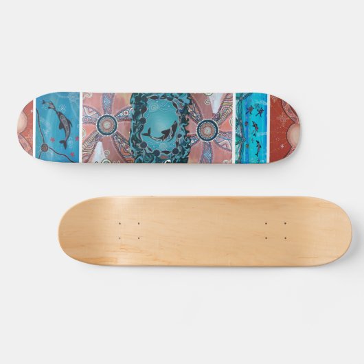 Dolfijn Corroboree Skateboard (Horizontaal)