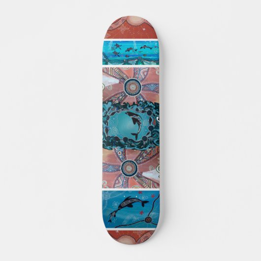 Dolfijn Corroboree Skateboard (Voorkant)