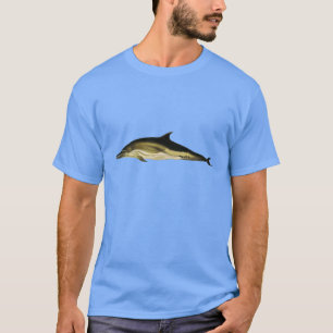 Dolfijn Delphinus Delphis, Vintage Mariene Dieren T-shirt