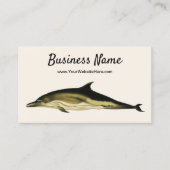 Dolfijn Delphinus Delphis, zeezoogdieren Visitekaartje (Voorkant)