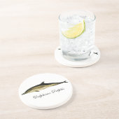 Dolfijn Delphinus Delphis,  zeezoogdieren Zandsteen Onderzetter (Zijkant)