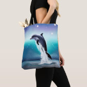 Dolfijn die in de oceaan springt tote bag (Dichtbij)