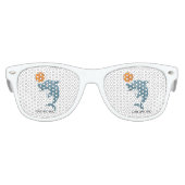 Dolfijn die met een bal speelt kinder zonnebril (Voorkant)