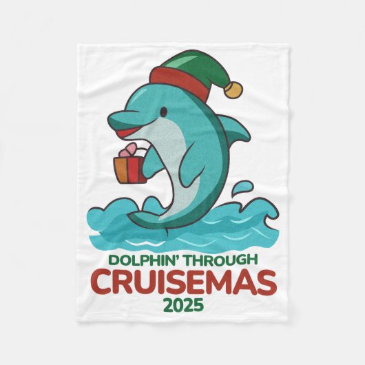 Dolfijn door Cruisemas 2025  Fleece Deken (Voorkant)