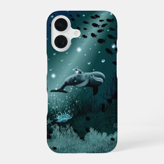 Dolfijn Droom iPhone 16 Hoesje (Achterkant)
