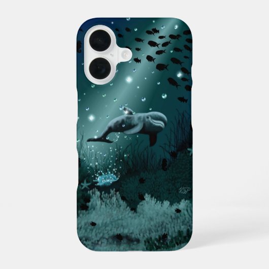 Dolfijn Droom iPhone 16 Hoesje (Achterkant)