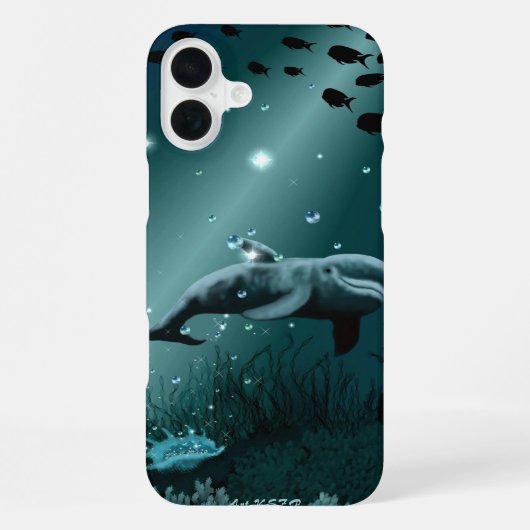 Dolfijn Droom iPhone Hoesje (Achterkant)