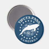 Dolfijn duiken Rangiroa Lagoon - Tiputa Pass Magneet (Voorkant / Achterkant)