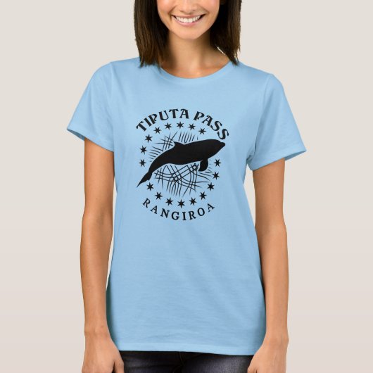 Dolfijn duiken Rangiroa Lagoon - Tiputa Pass T-shirt (Voorkant)