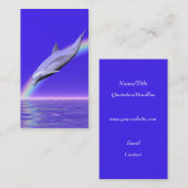 Dolfijn en regenboog visitekaartje (Voorkant / Achterkant)