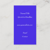 Dolfijn en regenboog visitekaartje (Achterkant)