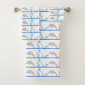 Dolfijn en Walvis Badhanddoek Set Bad Handdoek (Insitu)