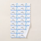 Dolfijn en Walvis Badhanddoek Set Bad Handdoek (Handdoek)