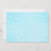 Dolfijn en zeemeermin verjaardagsuitnodiging Onder Kaart (Achterkant)