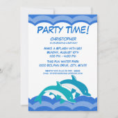 Dolfijn feestdag verjaardag kaart (Voorkant)