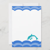 Dolfijn feestdag verjaardag kaart (Achterkant)