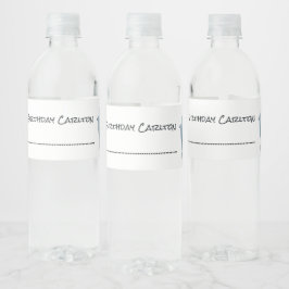 Dolfijn Feestje Kinderen Persoonlijk Waterfles Lab Etiket