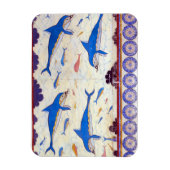 Dolfijn Fresco uit het Minoïsche Paleis van Knosso Magneet (Verticaal)