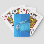 Dolfijn gezicht van dichtbij pokerkaarten (Achterkant)