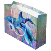 Dolfijn Gift Bag Happy Couple Love Groot Cadeauzakje (Achterkant Gekanteld)