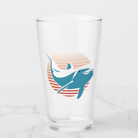  dolfijn glas (Voorkant)