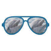 Dolfijn glimlachen aviator zonnebril (Voorkant)