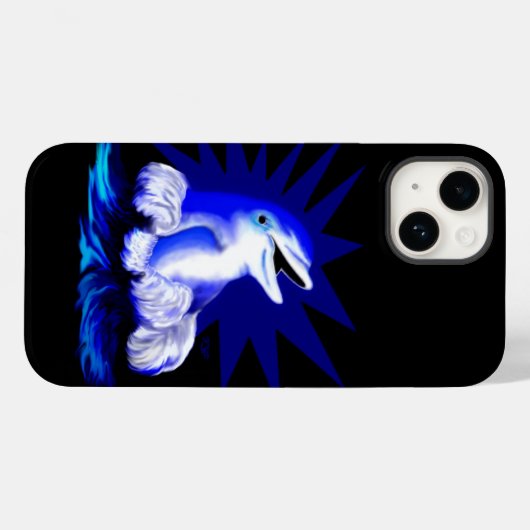 Dolfijn glimlachen Case-Mate iPhone case (Achterkant (horizontaal))
